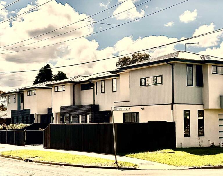 Urban infill subdivision for Geelong townhouses