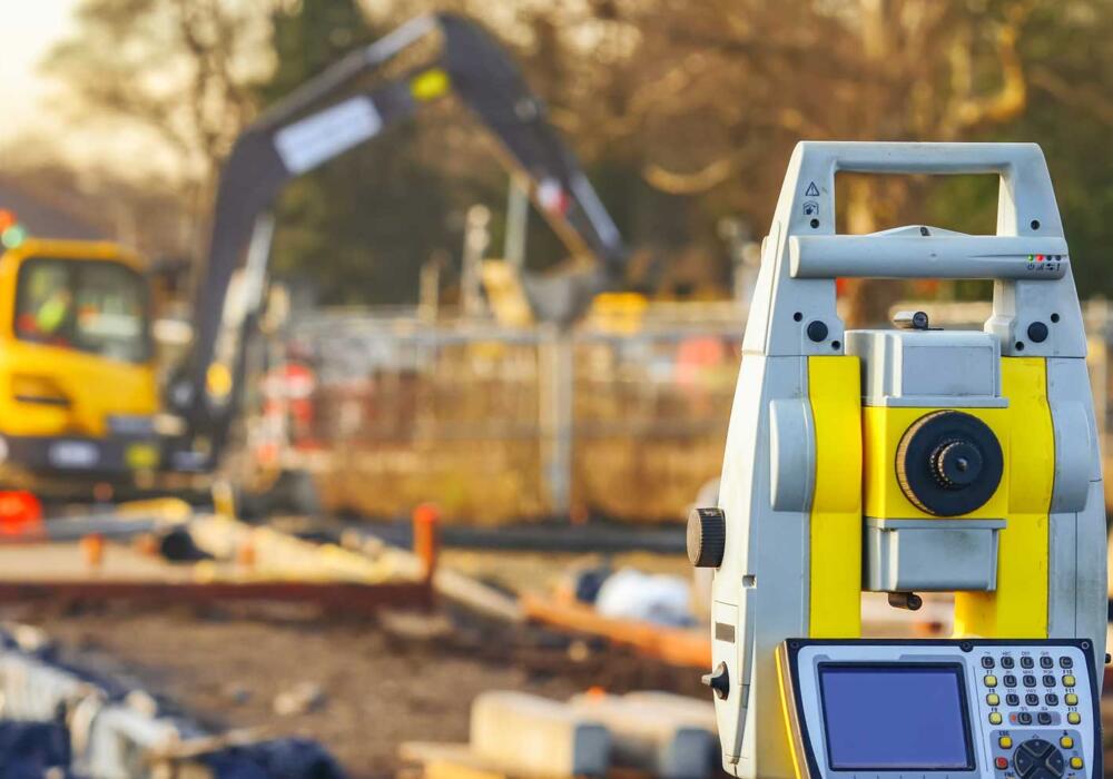Surveying equipment used for construction set-out surveys, Geelong